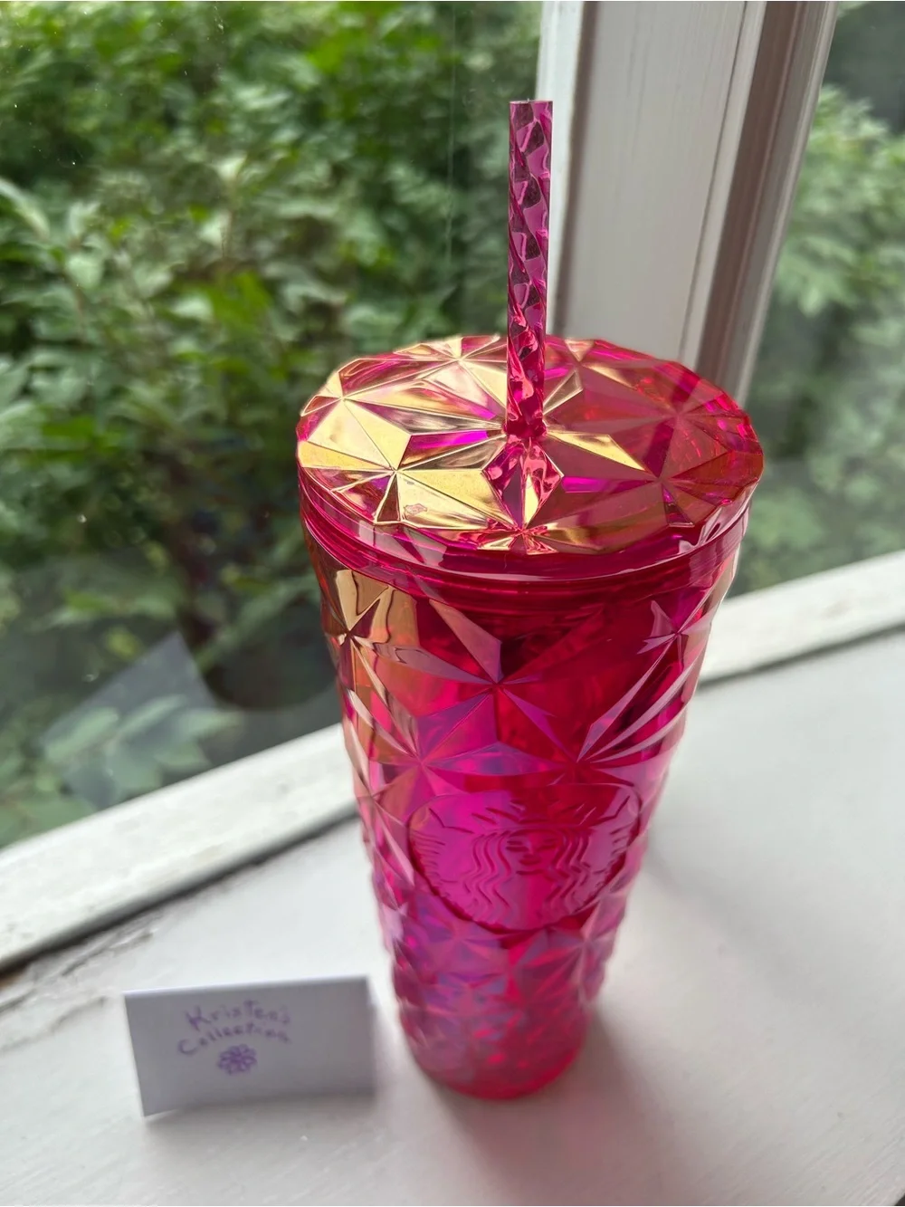 STARBUCKS Magenta Fire Tumbler 🩷🔥🪩